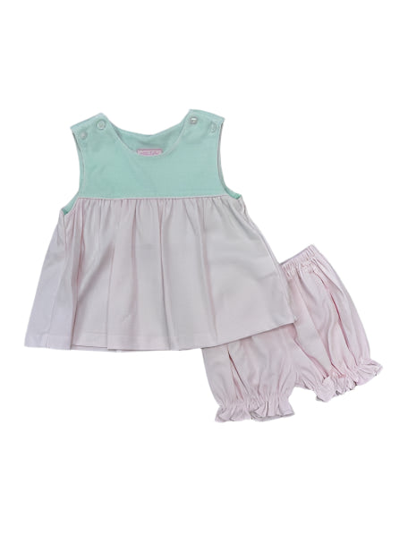 Petit Bebe - Ivanna Pink/Green Bloomer Set