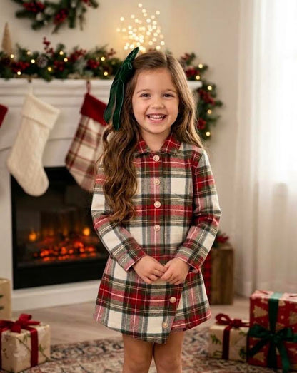 Pedal - Ivory/Red Plaid Jacket