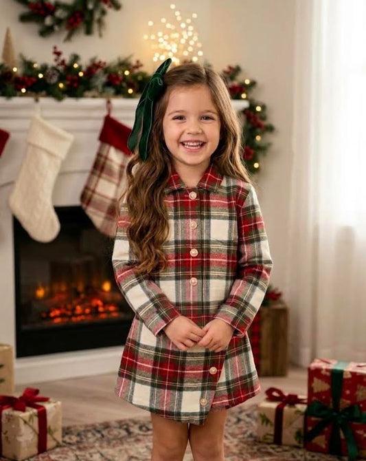 Pedal - Ivory/Red Plaid Jacket