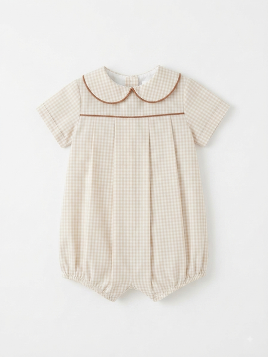 Bailey Boys - Khaki Check Dressy Bubble Short