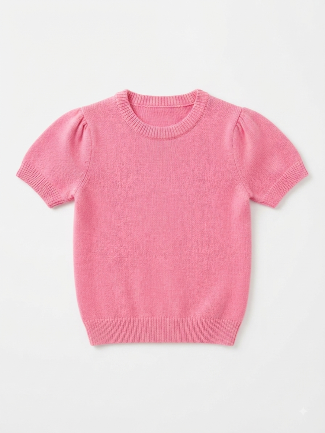 Lulu Bebe - Pink S/S Sweater Top