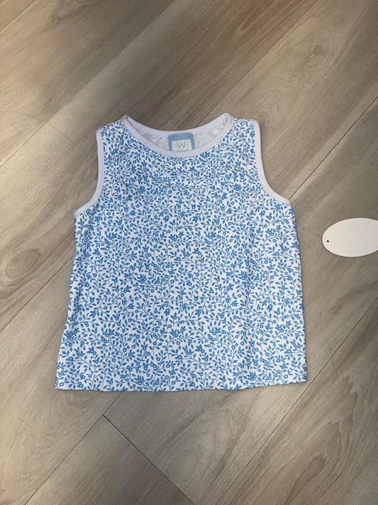 Funtasia - Blue Floral Tank Top