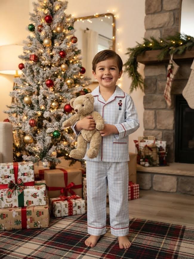 Sweet Dreams - Nutcracker Blue Plaid Pajama