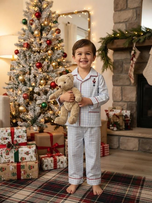 Sweet Dreams - Nutcracker Blue Plaid Pajama