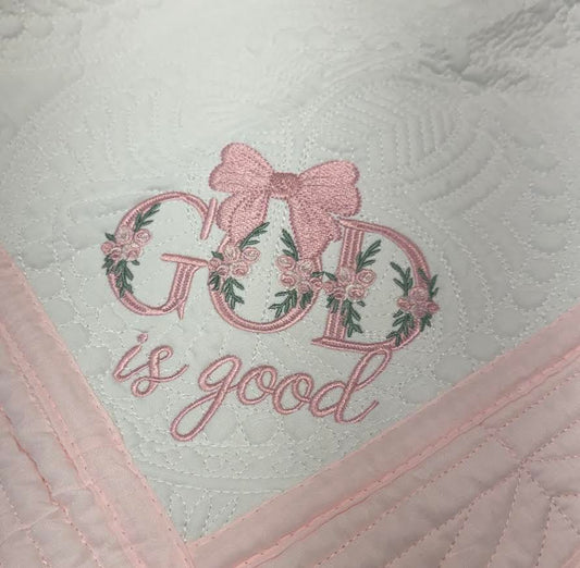 Zsa Zsa & Lolli - Pink God Is Good Quilt