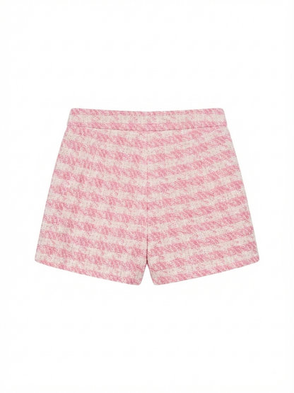 Lulu Bebe - Pink Tweed Shorts