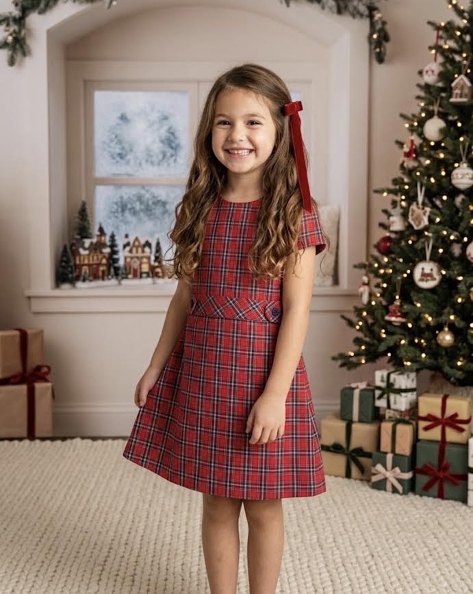 Funtasia Too - Red Plaid A Line Dress
