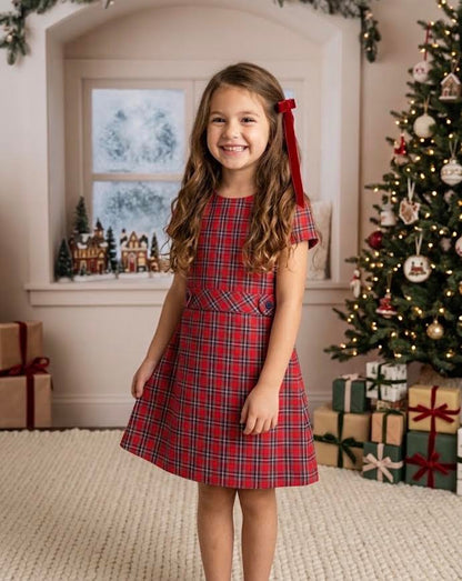 Funtasia Too - Red Plaid A Line Dress