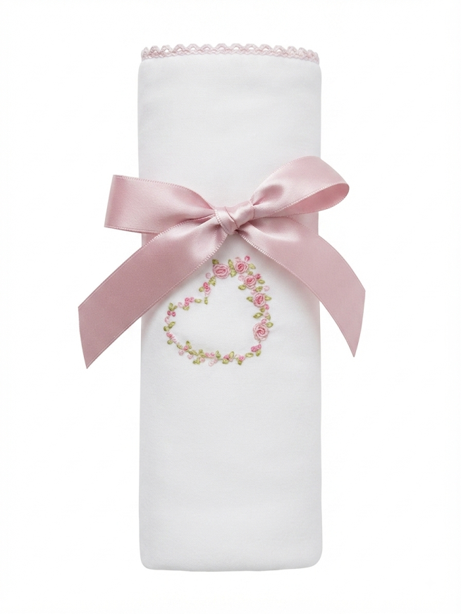 Baby Club Chic - Sweet Heart Pima Receiving Blanket