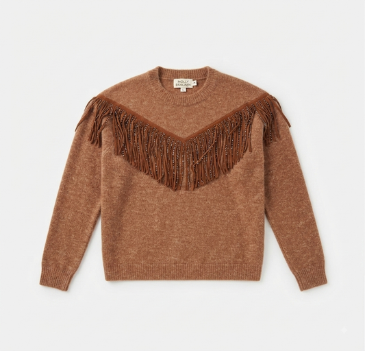 Molly Bracken - Girl's Camel Knit Sweater