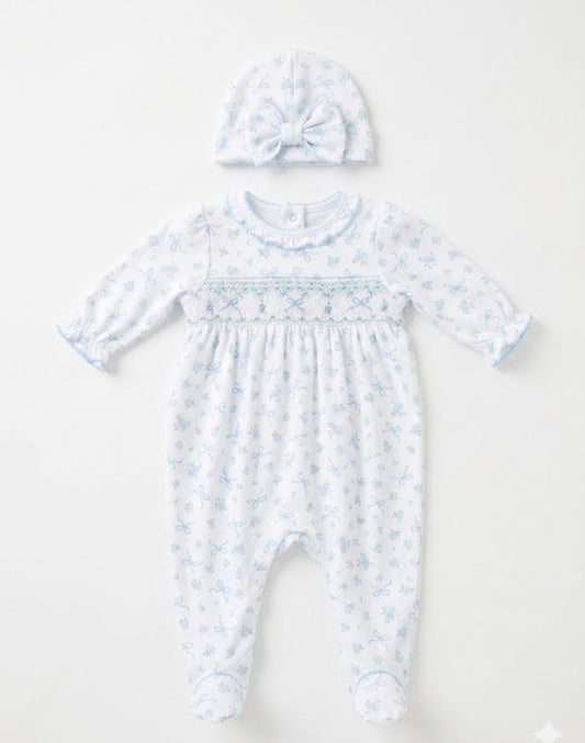 Magnolia Baby - Eloise's Classics Smocked Footie & Hat