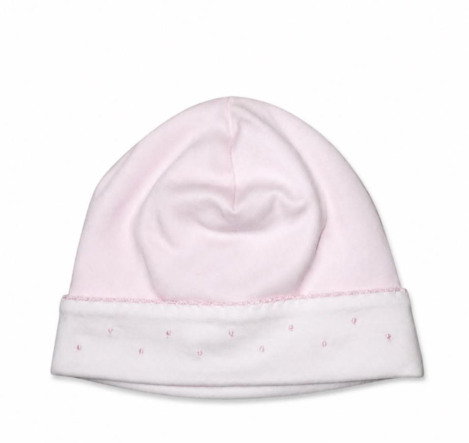 Kissy Kissy - Pink And White Baby Hat