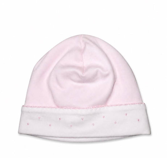 Kissy Kissy - Pink And White Baby Hat
