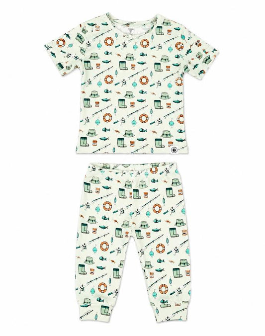 Sweet Bamboo - Big Kid Pajama S/S Cast A Line