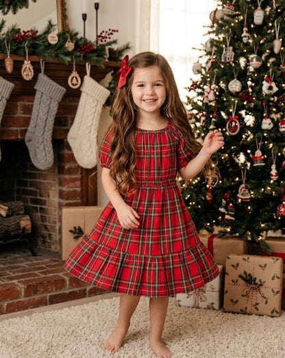 Funtasia Too - Ruffle Dress Red Plaid