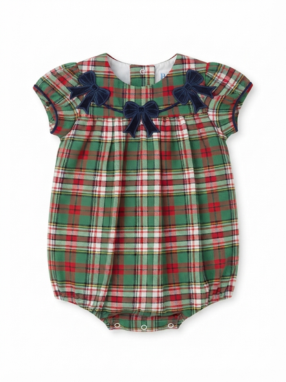 Bailey Boys - Girl's Christmas Plaid Bubble