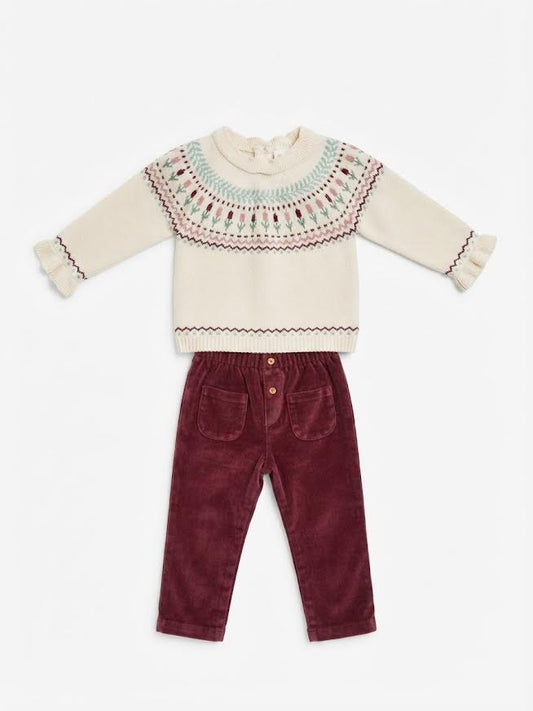 Mayoral - Tulip Sweater & Pants Set