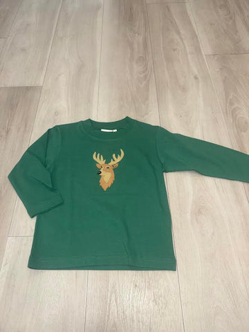 Luigi - Green Boy's L/S With Buck Head