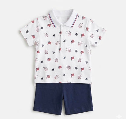 Kissy Kissy - Patriotic Short Set