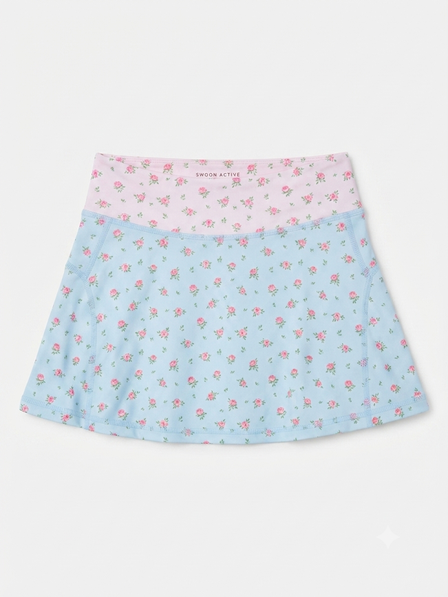 Swoon Baby - Fancy Floral Tennis Skirt