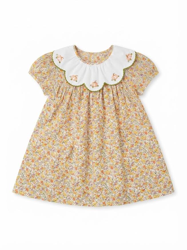 Remember Nguyen - Yellow Flower Pumpkin Dress