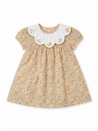 Remember Nguyen - Yellow Flower Pumpkin Dress
