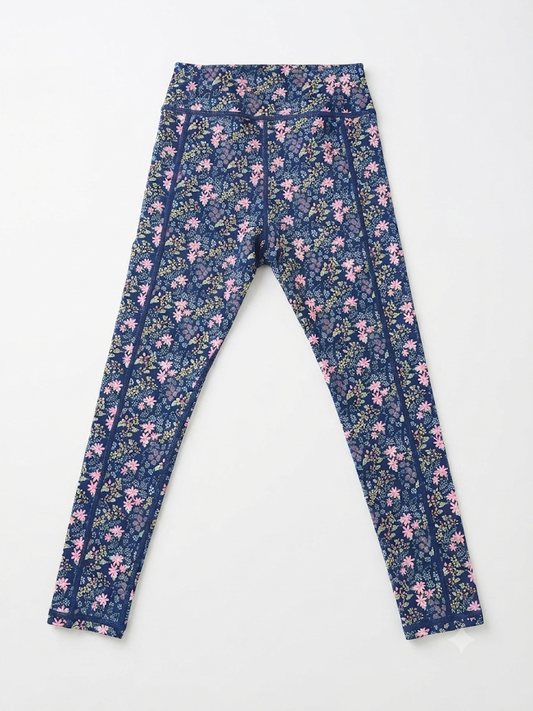 Swoon Baby - Navy Ditsy Floral Active Leggings