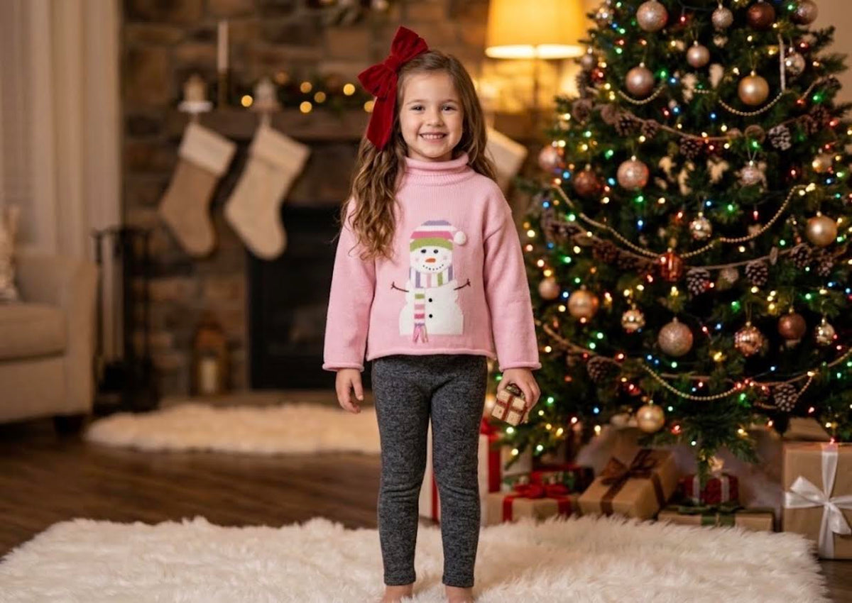 Acvisa - Pink Snowman Sweater