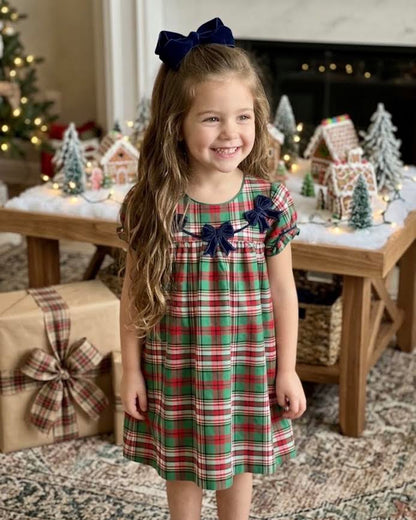 Bailey Boys - Girl's Christmas Plaid Float Dress