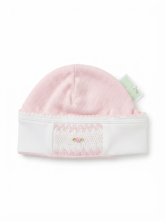 Baby Threads - Sweet Pink Smocked Hat