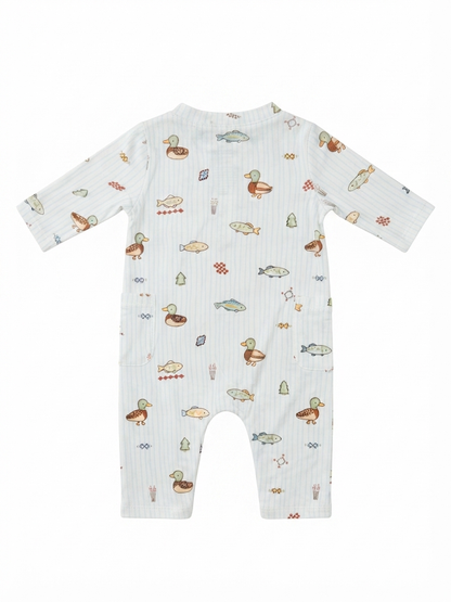 Angel Dear - Boy's Lake Cuties Romper