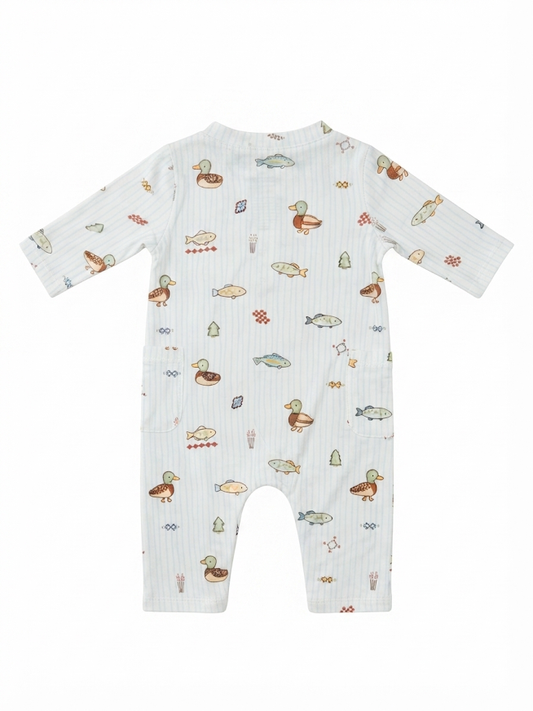Angel Dear - Boy's Lake Cuties Romper