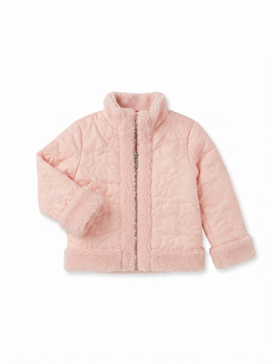 Design History Girls - Pink With Bows Puffer Jacket