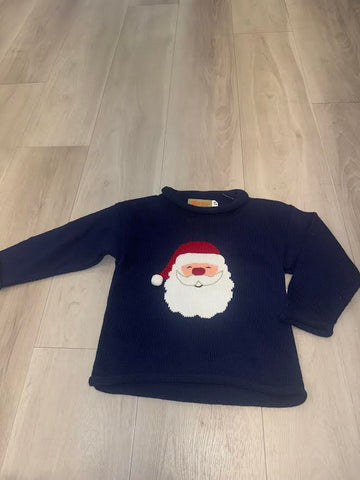 Acvisa - Royal Blue Sweater With Santa Head