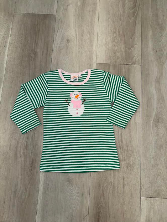 Luigi - Snowman Girls L/S Tee