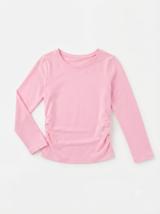 Swoon Baby - Bubblegum Pink Ruched Top