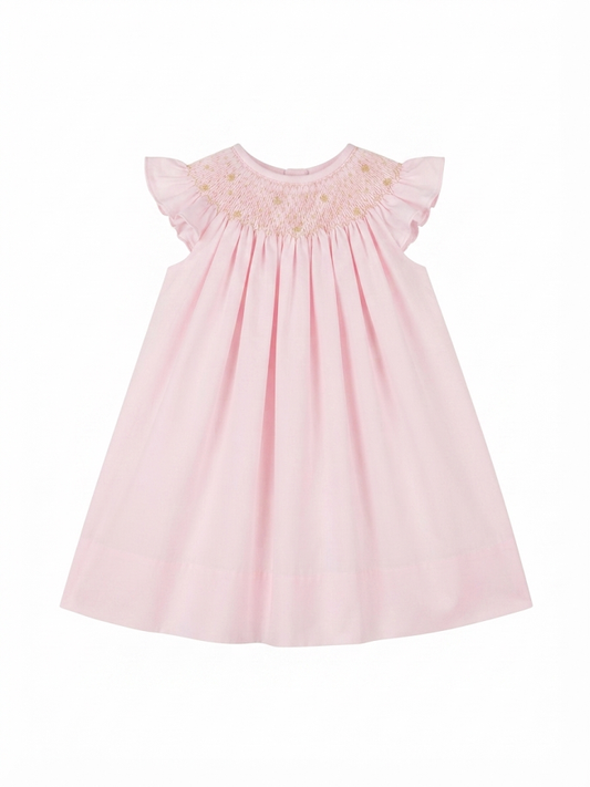 Bailey Boys - Pink Smocked Bishop Gown