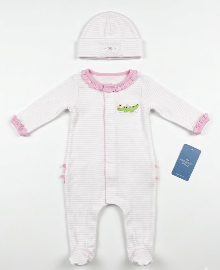 Magnolia Baby - Bayou Babies Footie & Hat
