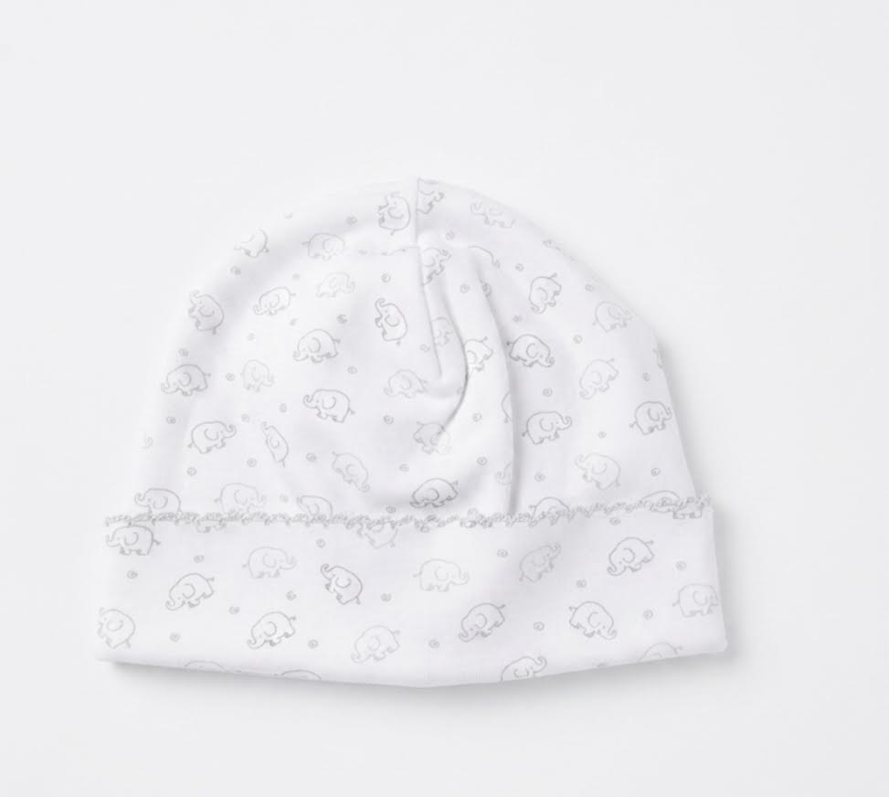 Kissy Kissy - Grey Elephant Print Baby Hat
