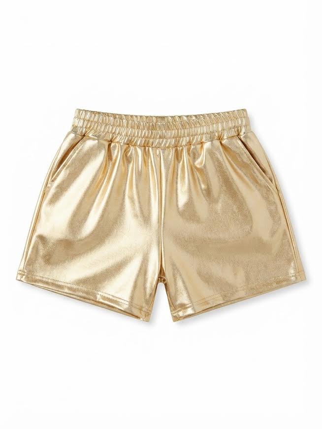 Lulu Bebe - Gold Metallic Gold  Champ Shorts