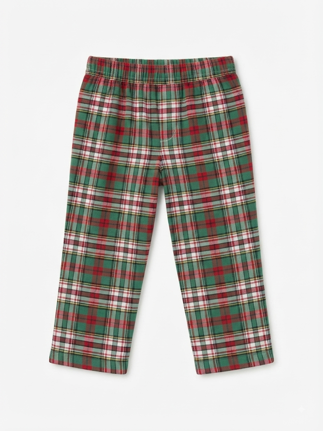 Bailey Boys - Christmas Plaid Pants With Stretchy Waist Band