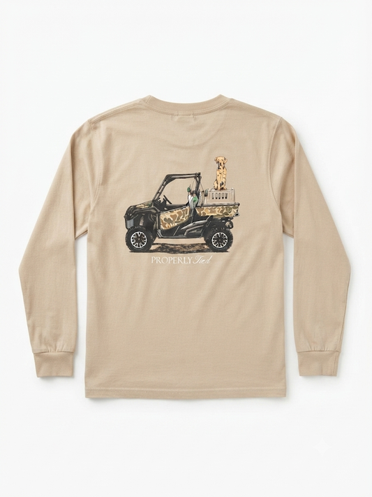 Properly Tied - Boys Trail Tradition LS Linen Tee