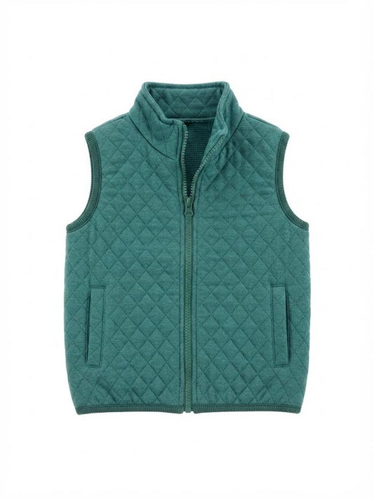 Emma Jean - Boy's Green Quilted Vest
