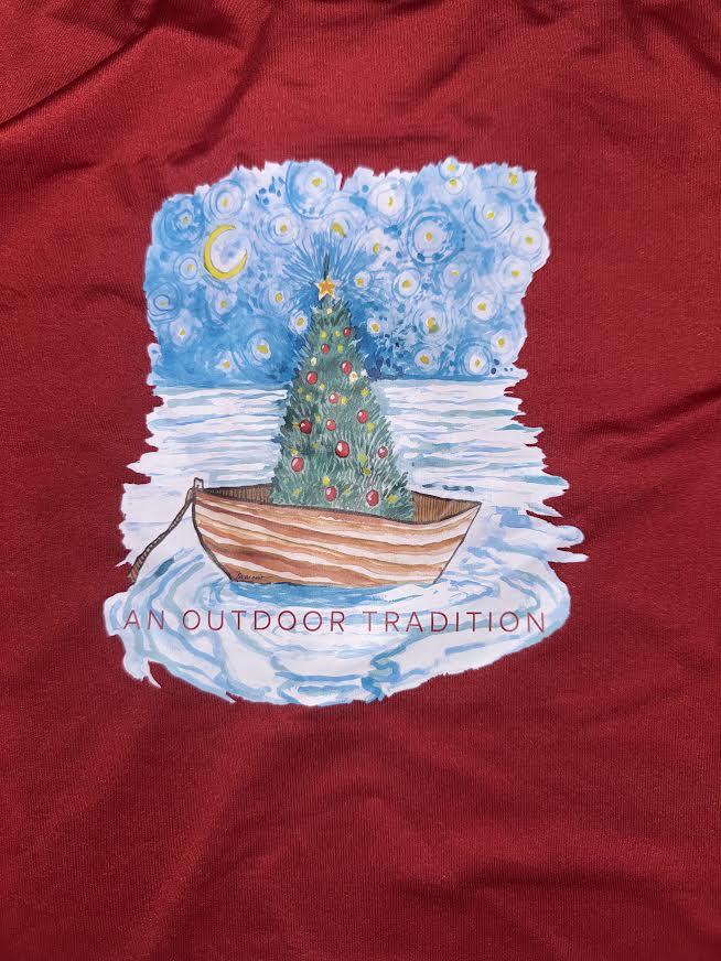 Prodoh - Boy's Christmas Red Performance Hoodie T-Shirt