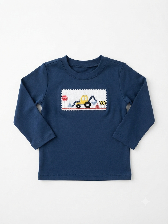 Anavini - Excavator Navy Long Sleeve