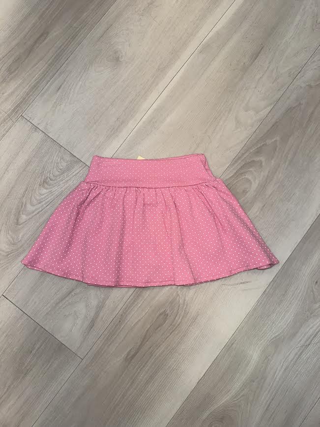 Acvisa - Light Pink Gingham Print Skort