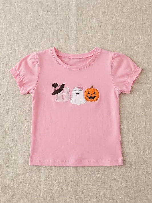 Luigi - Pink Ruffle Sleeve Boo T-Shirt