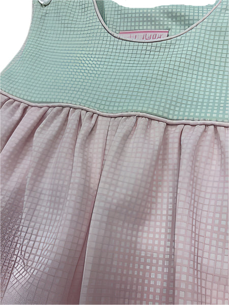 Petit Bebe - Ivanna Pink/Green Check/Knit Bubble