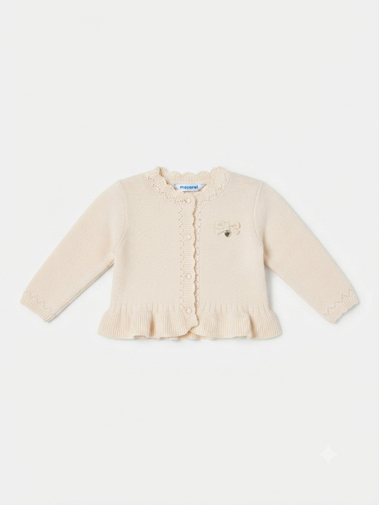 Mayoral - Tan Knit Sweater Cardigan