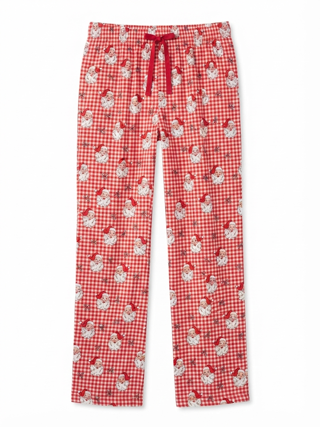 RuffleButts - Red Dear Santa Adult Pajama Pants